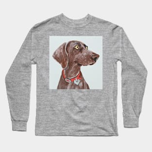 Bella Blue the Weimaraner Long Sleeve T-Shirt